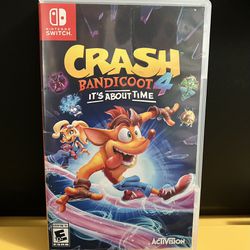 Crash Bandicoot 4 It’s About Time for Nintendo Switch video game system console or Lite or OLED four its