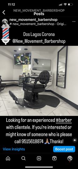 Barbers With Clientele Needed / Dos Lagos