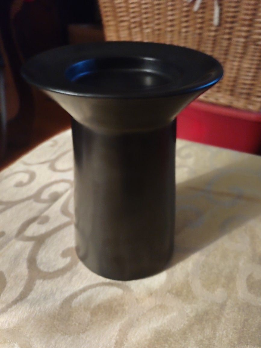 BLACK MATTE PILLAR CANDLE HOLDER IKEA