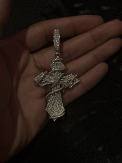 Moissanite Cross Pendant