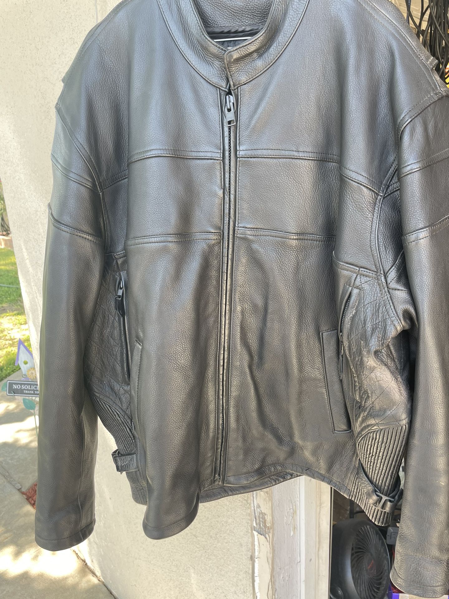 Motorcycle leather Jacket