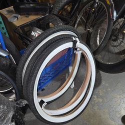 Beach Cruiser Tires $10 white wall 26x2.125 new