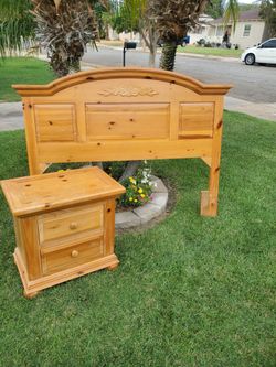 Nightstands (2) with matching Queen head board