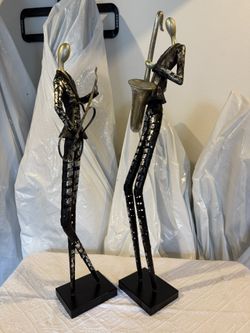  Jazz Club musician Statues (set of 2)