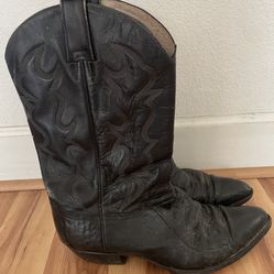 Cowtown Western Cowboy Boots Size 13 Black