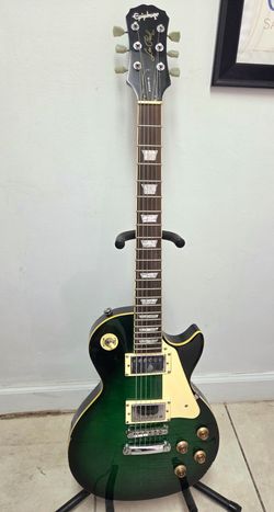 Rare 2000 Epiphone Les Paul Standard – Made in Korea – Rare Green Burst – All Original!