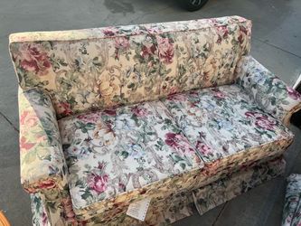 Vintage lazy boy sleeper sofa and love seat