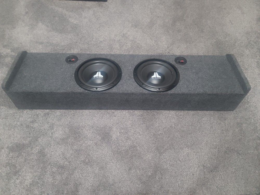 2009-14 F150 F-150 supercab SuperCrew JL Audio 10 inch subwoofer custom sealed enclosure box & Amplifier