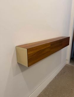 CB2 Acacia Storage Shelf