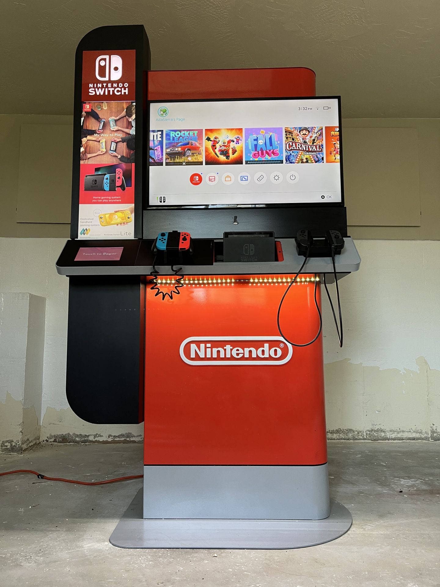 Complete GameStop Nintendo Switch Kiosk