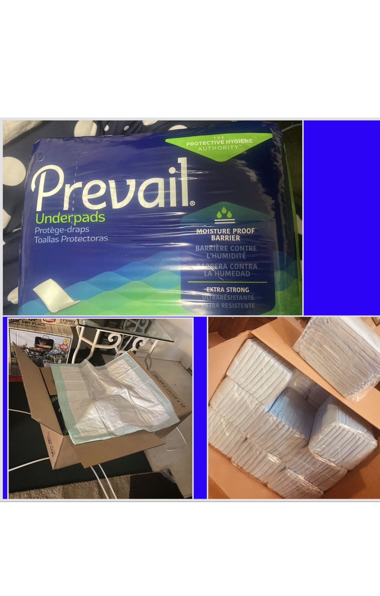👌🐶🐶🐾/🛌🛏️ 2 boxes left-available-pick up in yakima.just $50 for 150 pads!!!. xtra large puppy pads/ bed pads used for either or!!!-(they’re actua