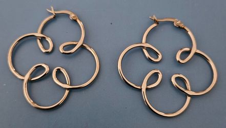 Steel earrings, OBO