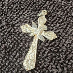 Sterling Silver Cross w/ Dove Pendant