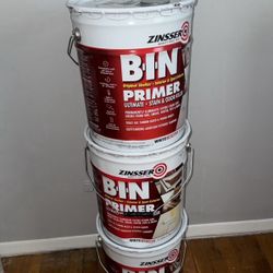 Zinsser 5 gal. B-I-N Shellac-Based White Interior Primer and Sealer