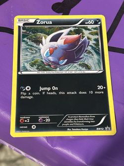 Pokemon black and white promo BW12 zorua