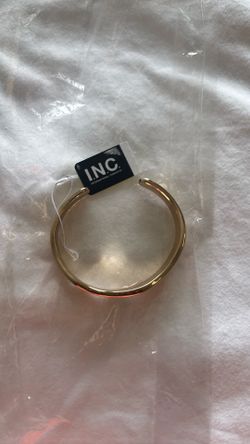 I.N.C. International Concepts Gold-Tone Wave Open Cuff Bracelet