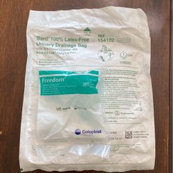 Freedom clear LS 31MM male external catheter, Bard  urinary drainage bag.