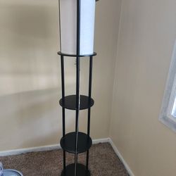 64 inch Tall Floor Lamp w/Shelves 