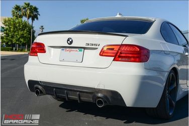 💝 Carbon Fiber Rear Diffuser Dual for 2006-2013 BMW 3-Series Coupe w/MTech Bumper