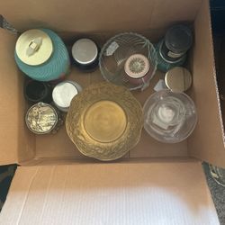 Miscellaneous Apothecary Up cycled Candle Holder And Jars