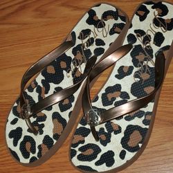 Brighton FlipFlops Animal Print Size 10B $25