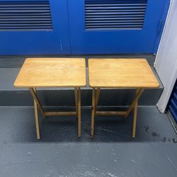 Small Wooden Folding Tables $10@each