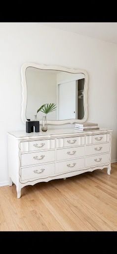 Vintage Dresser in French Provincial Style with Detached Mirror Need gone Tomorrow Morning