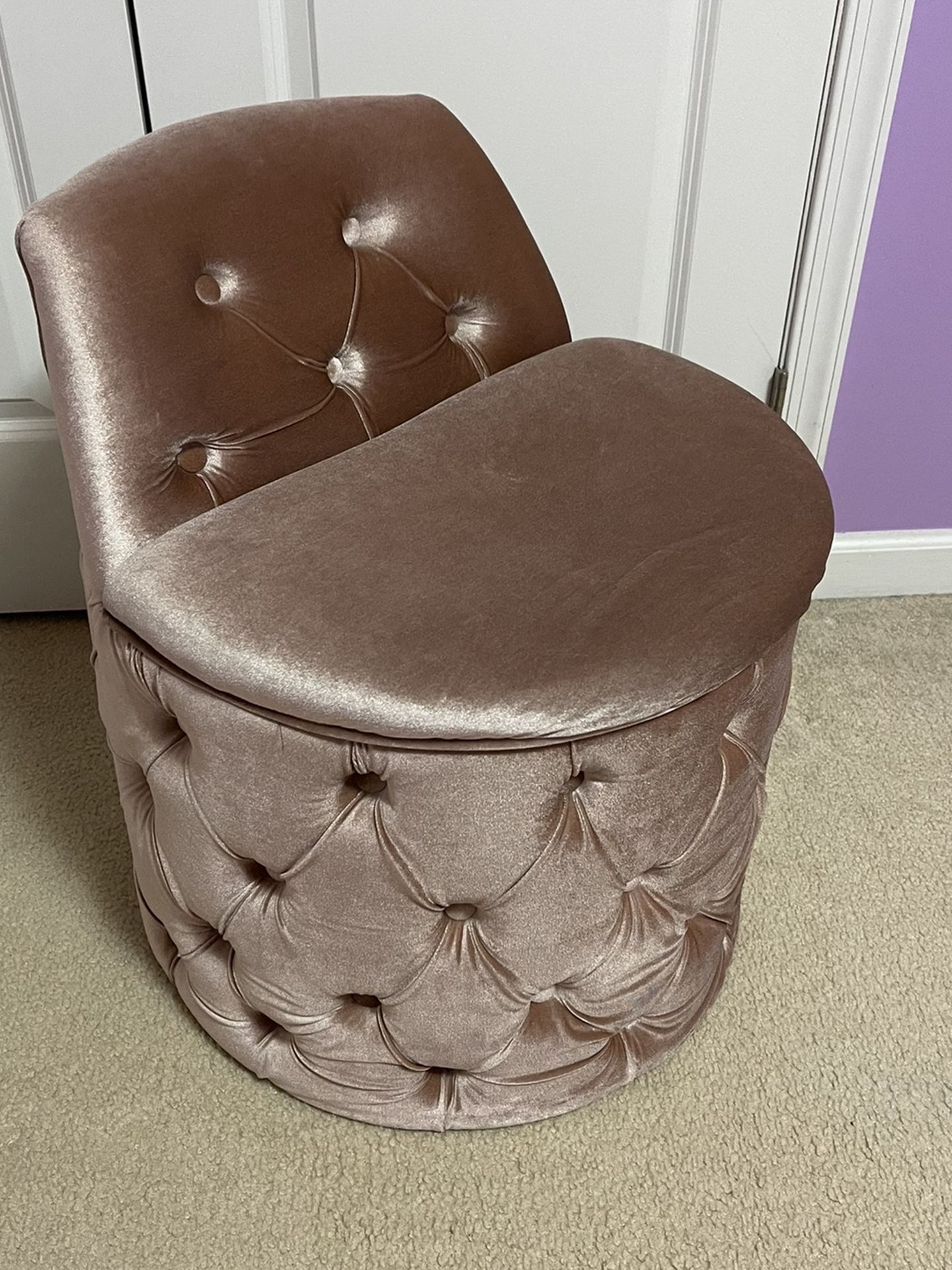 Vanity Seat With Storage