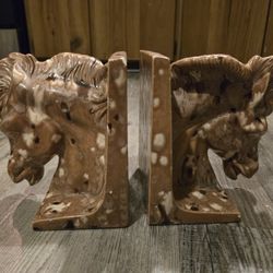 Stunning Antique Horse Bookends
