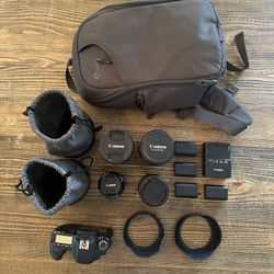 Canon 6D + 4 Lenses // 4 Batteries // Low pro Backpack & More…