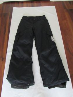 New Youth 6/7 Black Snowboard Ski Pants, DC