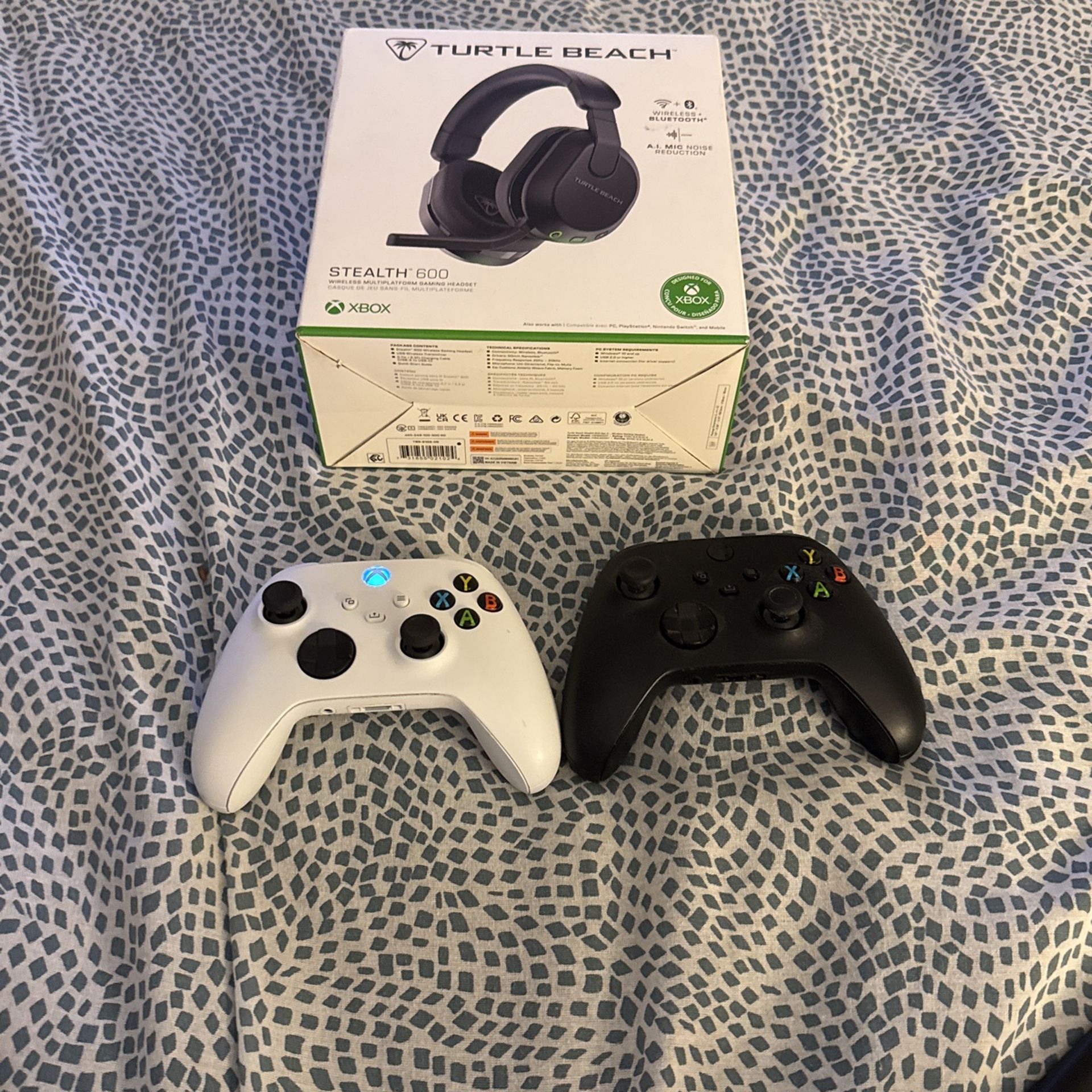 Xbox One With Xbox X Controller And Headset