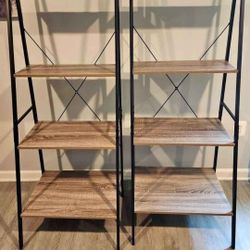(2) Free Standing Shelf x 2 - Set of Two Matching Shelves - Like New! - $100 OBO 😊