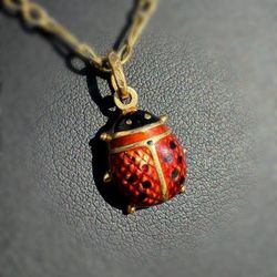 Jewelry 18k solid yellow gold Ladybird 🐞 Pendant charm