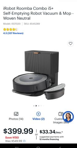 Irobot ROOMBA Self Emptying & Mopping 