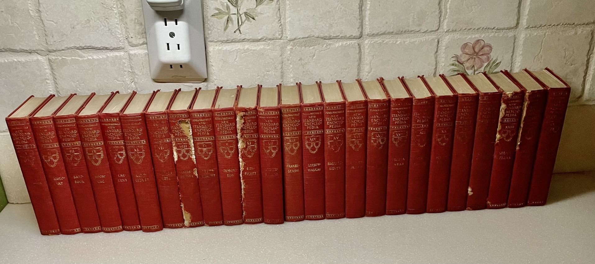 Funk Wagnalls New Standard Encyclopedia 1931 Set 25 Pieces Books