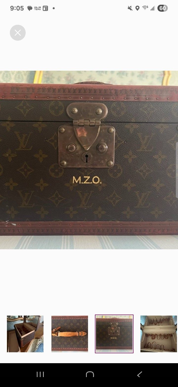 Vintage Louis Vuitton Train/Cosmetics Case