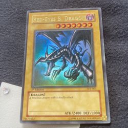 Red-Eyes Black Dragon | 1st Edition GOLD RARE | SDJ-001 | Yu-Gi-Oh | PSA Ready 