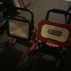 Two Flood Light Husky And Snap On
