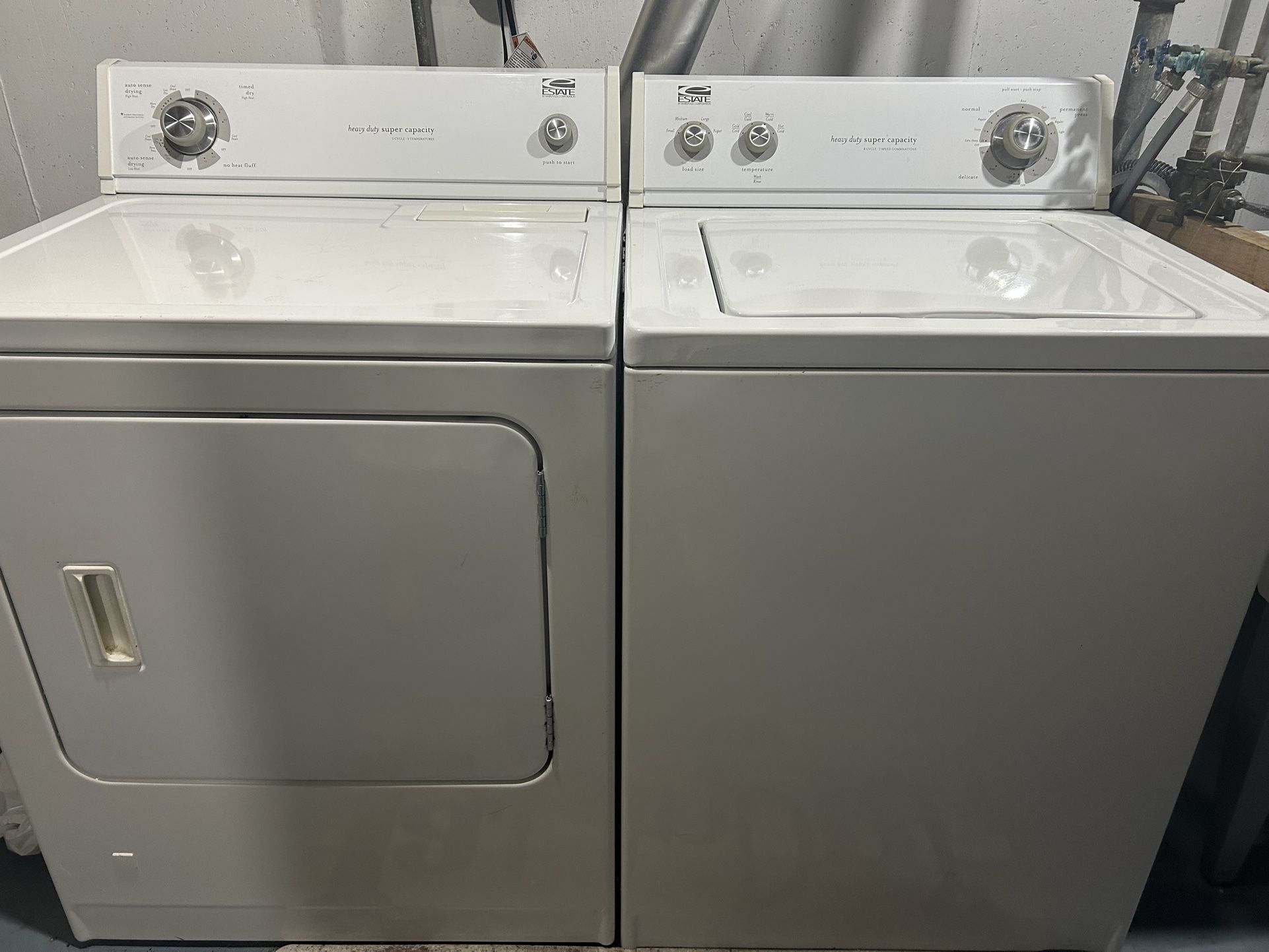 Whirlpool Estate Washer And Dryer