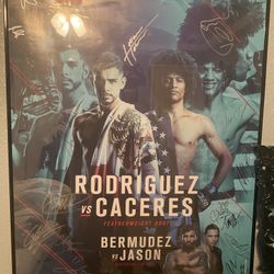 Yair Rodriguez Signed Poster