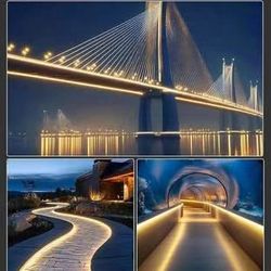 60 ft Shine Decor Outdoor LED Neon Rope Light, IP67 Waterproof Solid Silicone Enclosed Lighting Strip