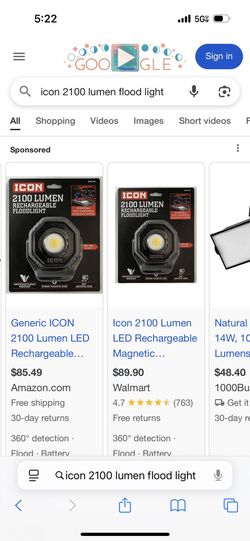 Icon Lights Total 2 New My Price Is Firm $$$$ $80 For Both Or $45 Each