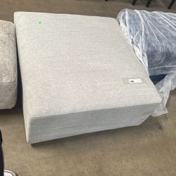 Rex Ottoman in Tightly Woven Furferm ance Fabric, A