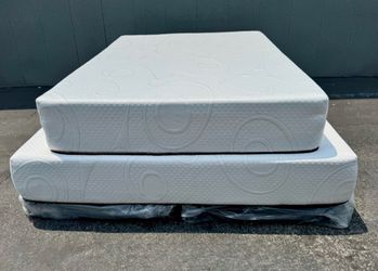 ⚡️FREE DELIVERY⚡️NEW 12” PillowTop Bamboo Mattress and Box Spring - Twin Full Queen King Cal King 🛏️😴