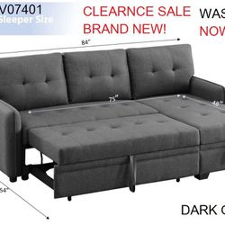!!New!!! Sectional Sofa Bed, Sectional, Sectional Sofa With Pull Out Bed, Reversible Sectional Sofa, Sleeper Sofa, Couch