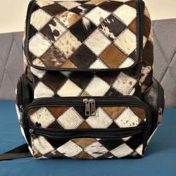 Custom hand made Goat Leather Book bag Rare