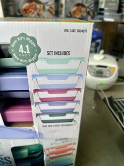 Ello Glass Meal Prep Containers 10-Piece Set