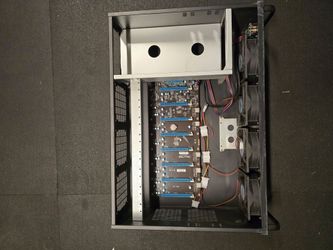 8 GPU Crypto Miner with Four Cooling Fans
