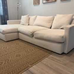 Living Spaces Sectional Couch Utopia